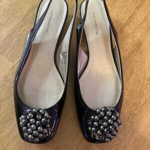 Liz Claiborne pearl cluster shoes